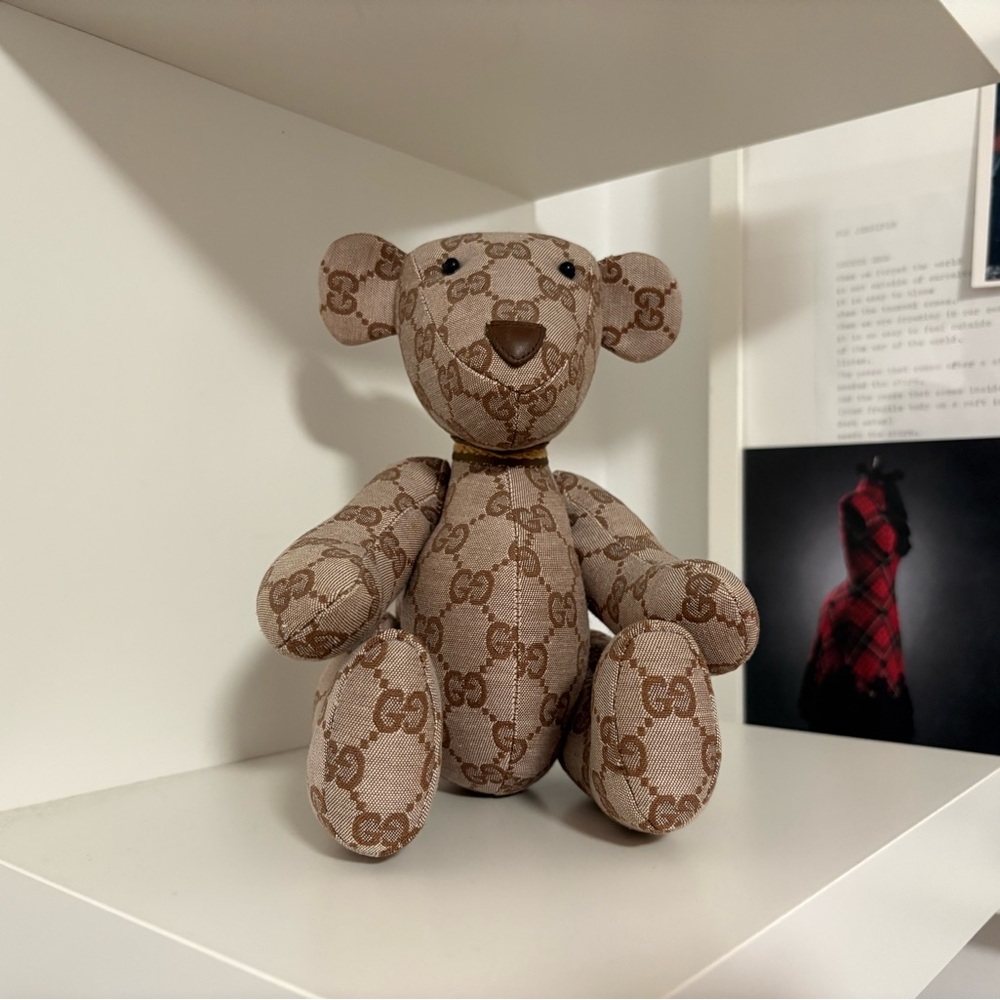 Vintage Gucci Monogram Teddy Bear